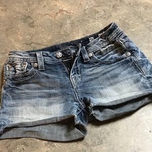 Miss Me cut off jean shorts, size 16